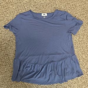 blue babydoll shirt